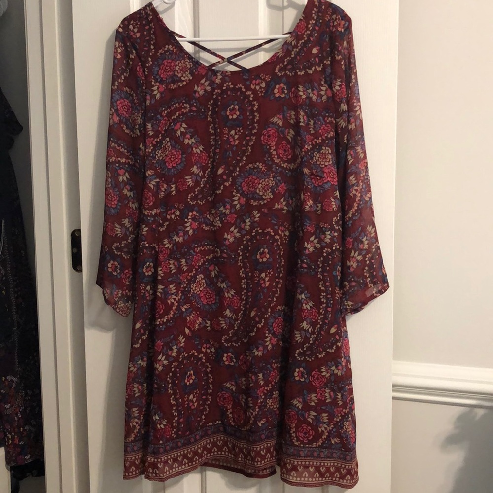 Sheer Floral Dress